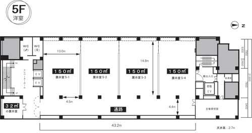 5F貸展示室図面