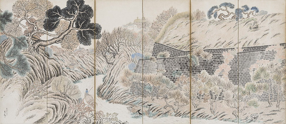 津田青楓《お茶の水風景》1918年、京都市立京セラ美術館蔵　©Rieko Takahashi