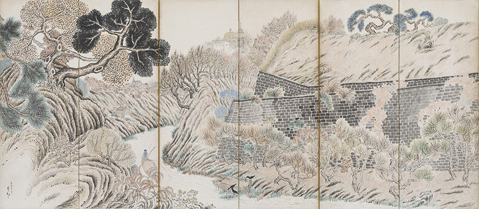 津田青楓《お茶の水風景》1918年、京都市立京セラ美術館蔵 ©Rieko Takahashi