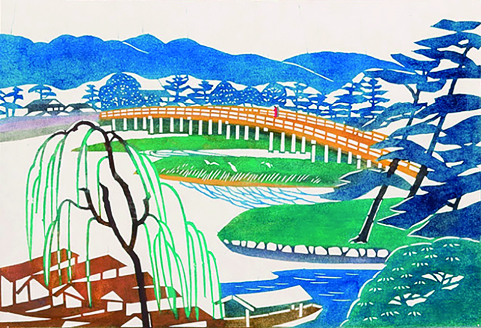 伊砂久二雄「古都有情（京都）パート1」（部分）1994年