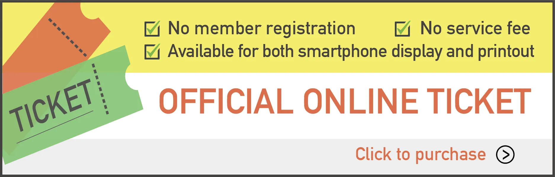 official online ticket