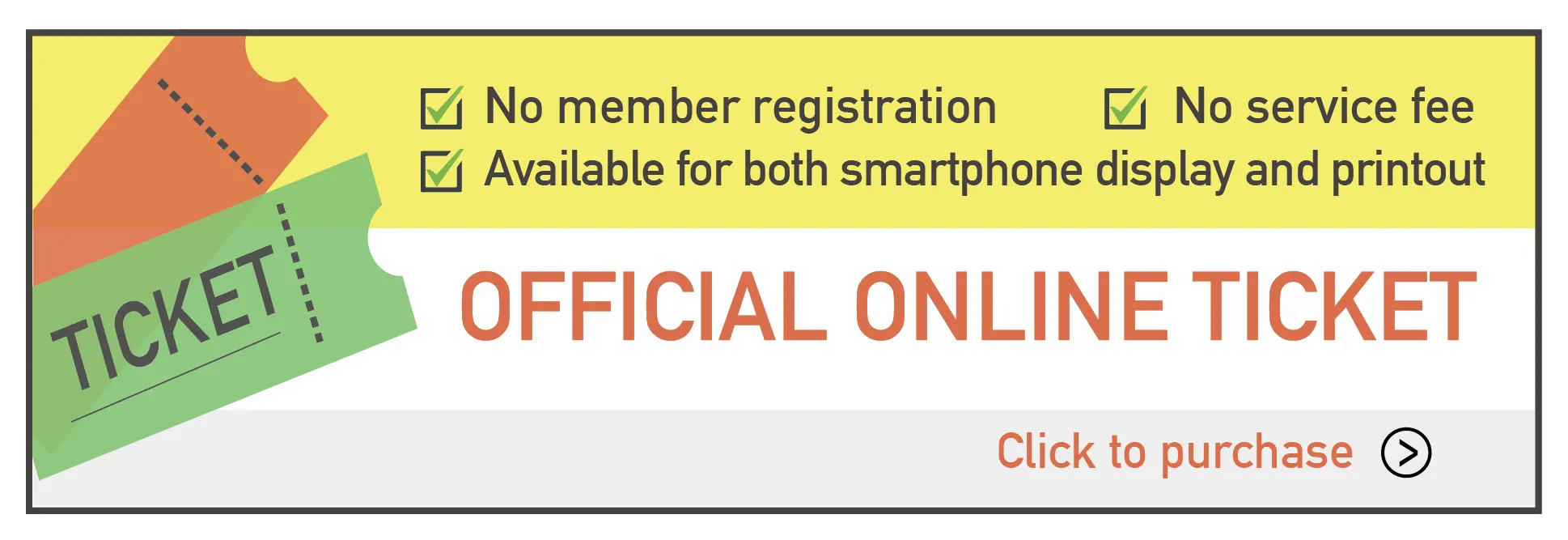 official online ticket