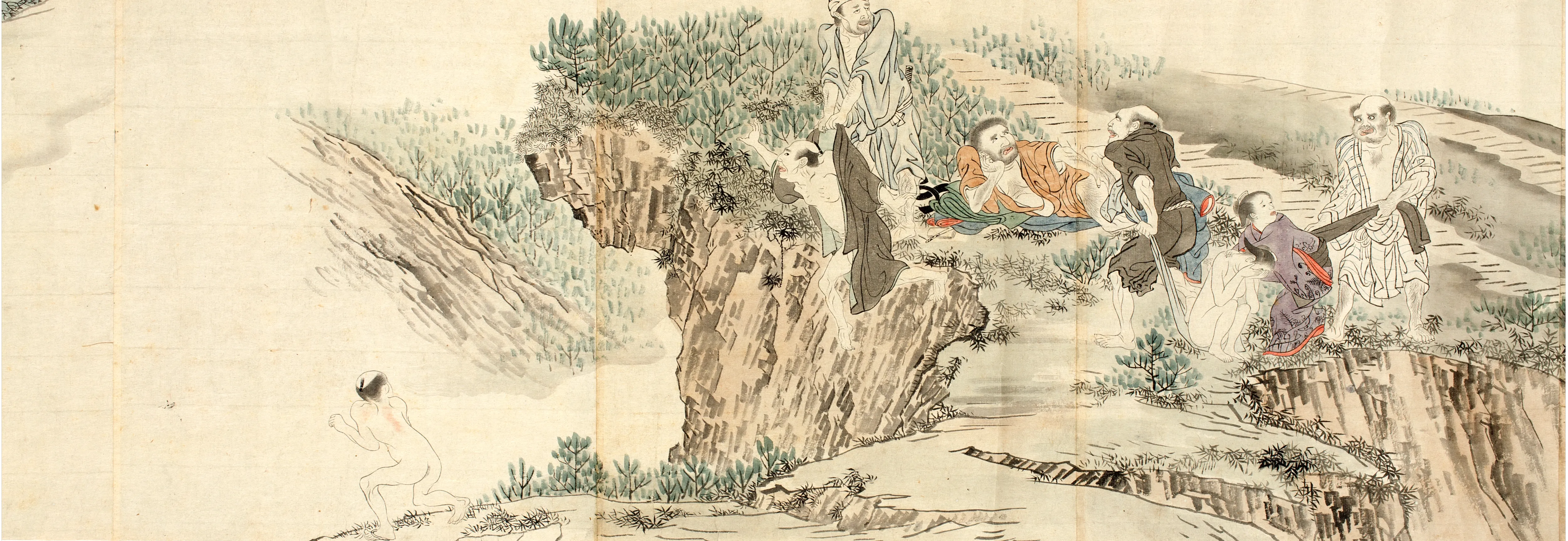 多村挙秀《七難圖巻（模写）》