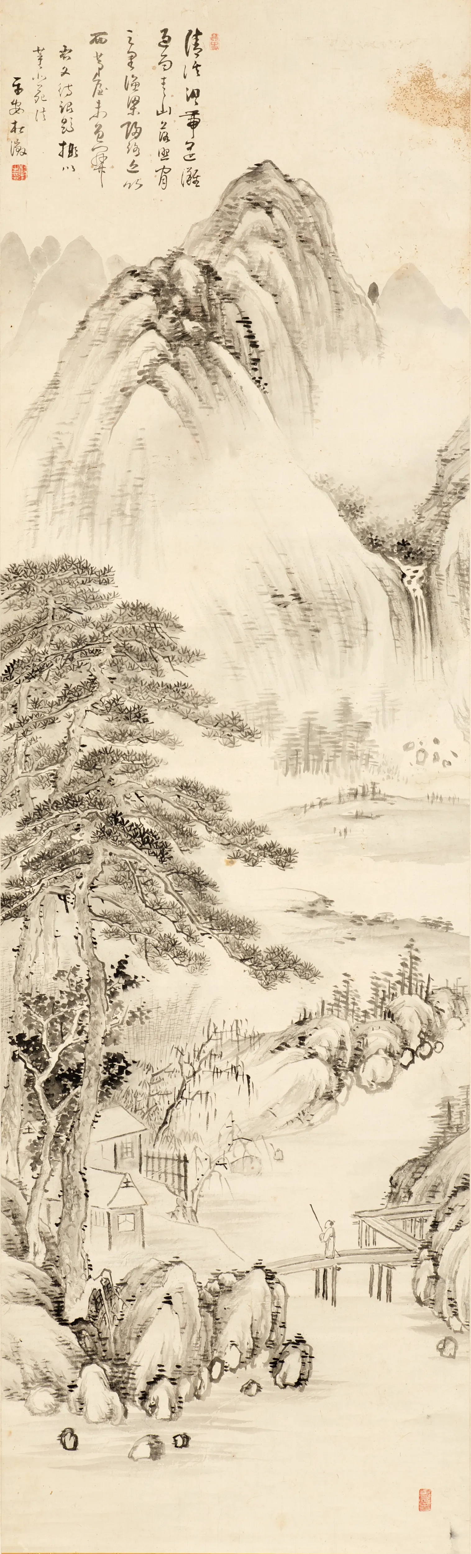 杜澂《董法山水図》