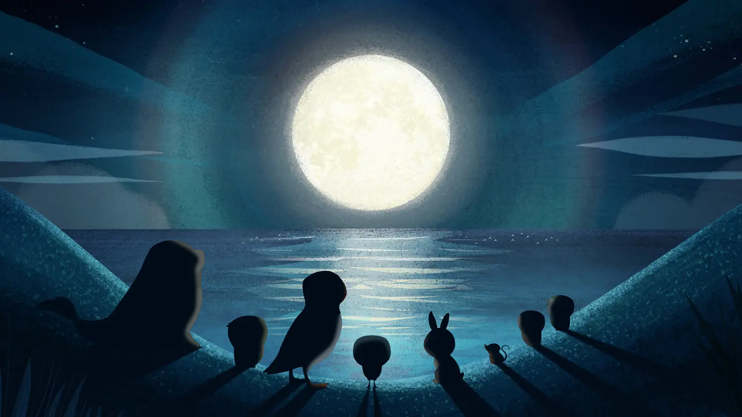 特別上映1：『ウーナとババの島』より「スーパームーン」Puffin Rock To see the moon