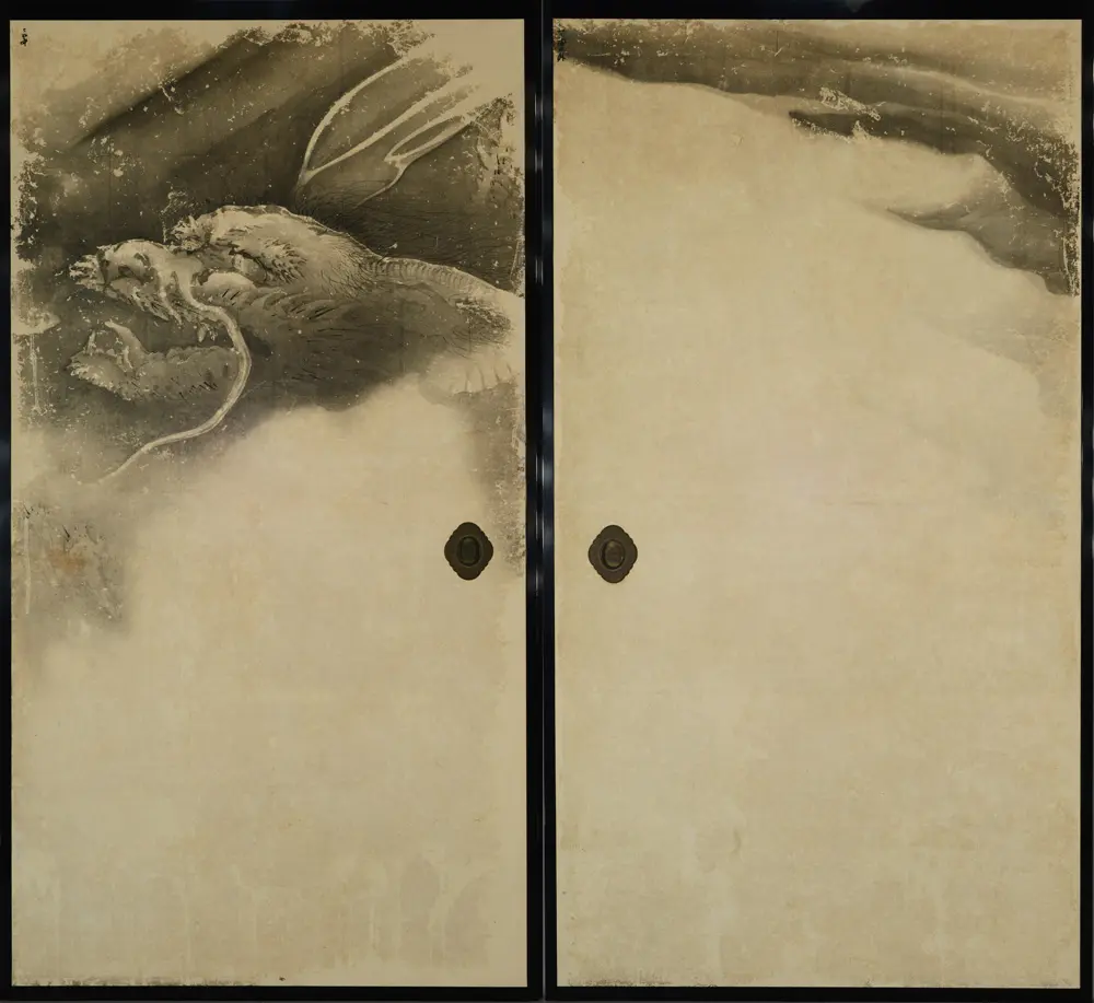 【府指定】塩川文麟筆 報恩寺本堂障壁画のうち「龍図」 天保 7 年(1836) 舞鶴市・報恩寺蔵