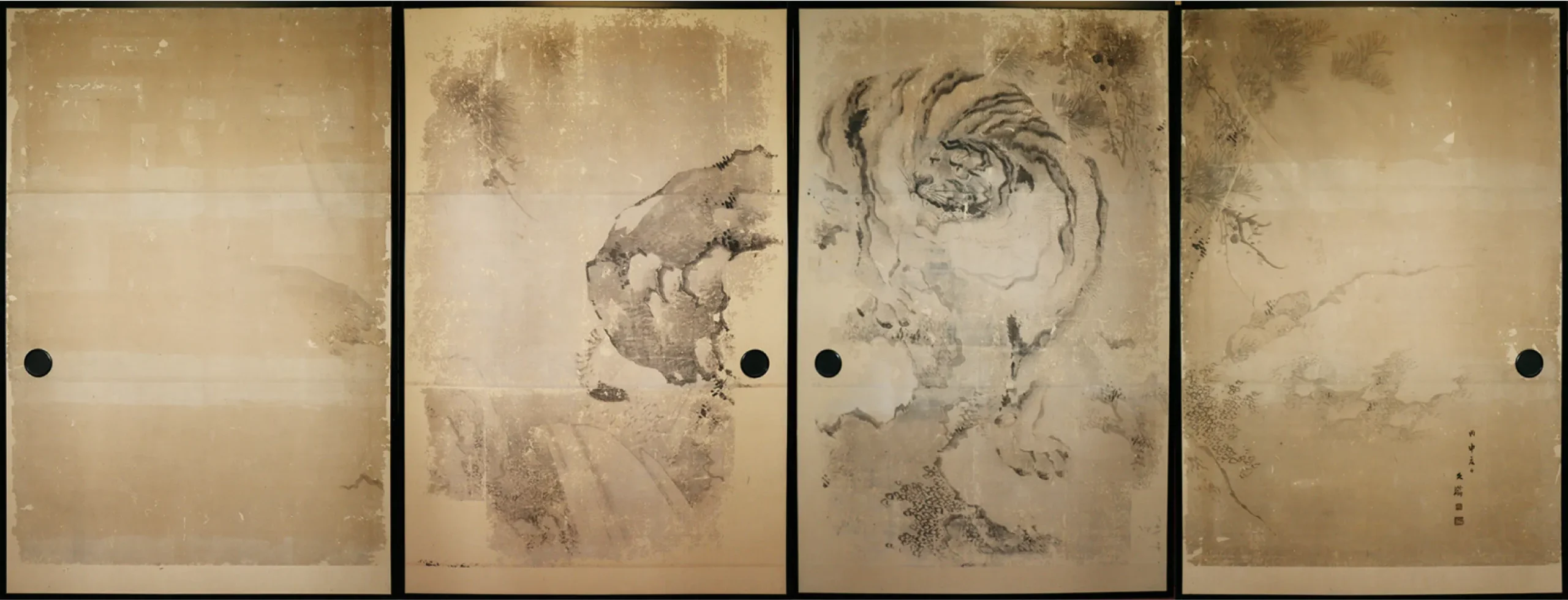 【府暫定登録】塩川文麟筆 虎図 天保 7 年(1836) 舞鶴市・東山寺蔵