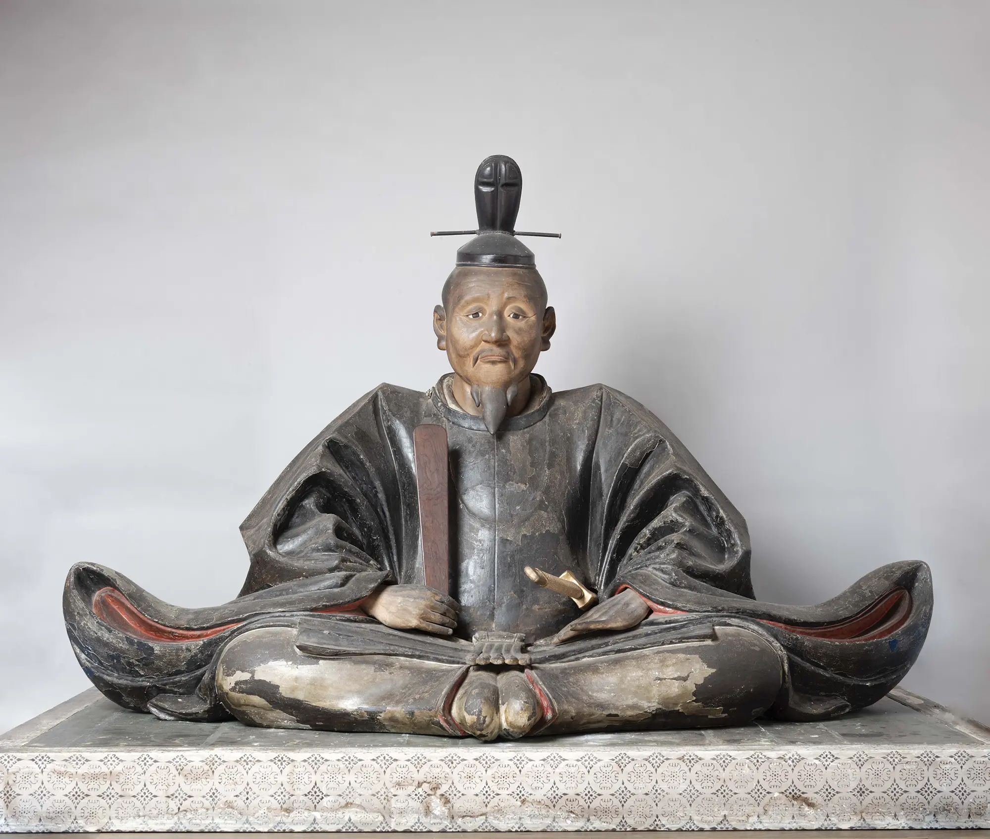 【市指定】木造細川勝元坐像 明暦 4 年(1658) 京都市・龍安寺蔵