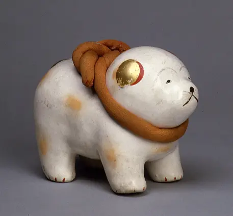 御所人形　犬　江戸時代後期